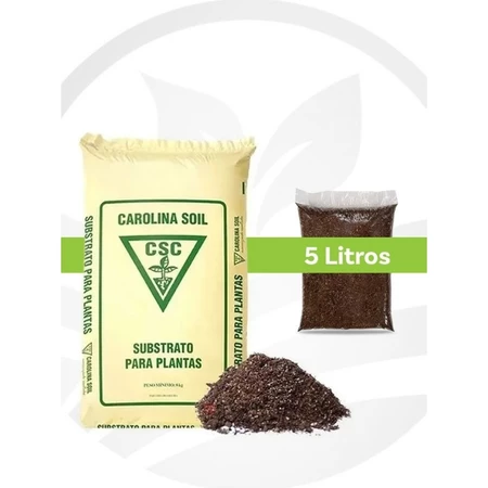 Substrato Carolina Soil Padrão de 5 Litros-Germinação de Semente, Rosa do Deserto Suculenta Morango